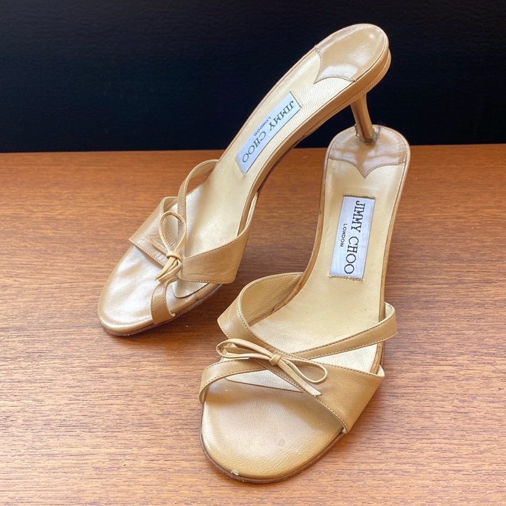 Jimmy Choo tan sandals